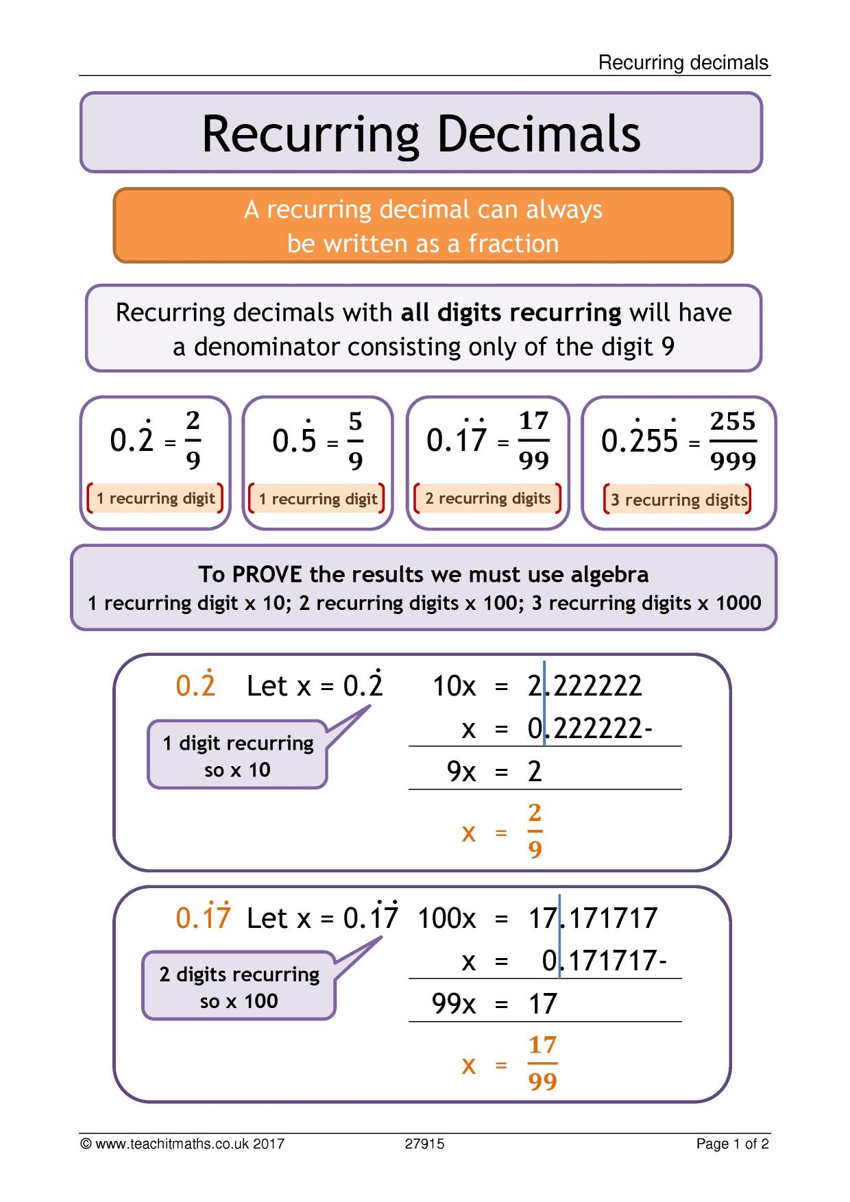 ks3 number | decimals | teachit maths